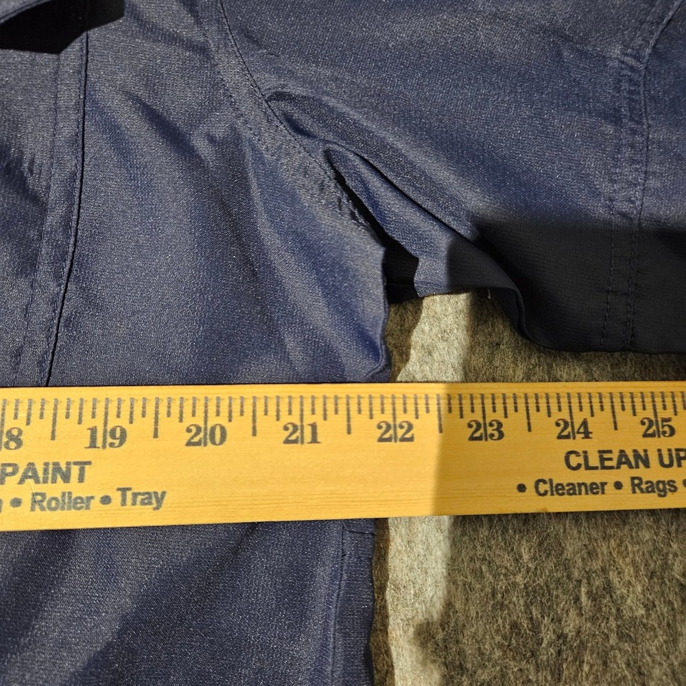 Habit Mens M Fishing Shirt Long Sleeve Button Down Vented Peacoat Blue - Picture 5 of 7